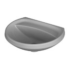 Lavatório Oval Cinza Real 18x45,5x36cm Ravena/Izy Deca