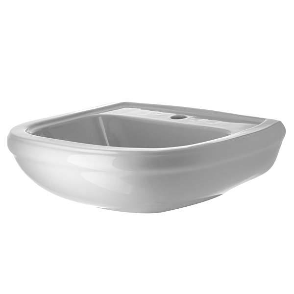 Lavatório Para Coluna Sabatini Porcelana Cinza Claro Icasa