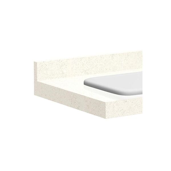 Lavatório Para Banheiro Com Cuba Embutida 22x60cm Bianco