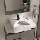 Lavatório Para Banheiro Valentina 80 - Fabribam Branco