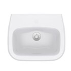 Lavatório para Coluna City 16,5x49x40cm Preto Celite