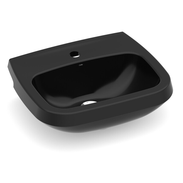 Lavatório para Coluna City 16,5x49x40cm Preto Celite