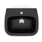 Lavatório para Coluna City 16,5x49x40cm Preto Celite