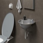 Lavatório Plástico Prata Kit Instalação 3,8l 36x28cm Astra