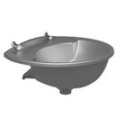 Lavatório Plástico Prata Kit Instalação 3,8l 36x28cm Astra