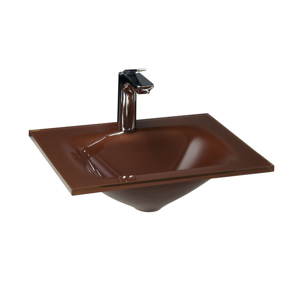 Lavatório Remix 45x48x12cm Marrom Bergan