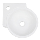 Lavatório Suspenso de Canto IL4LM 30x40cm Branco Sensea