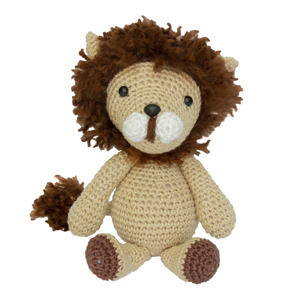Leão Rick Amigurumi Crochê Quarto Bebê Infantil
