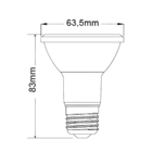 Led Par20 3000k 7w - Pix - 36506523