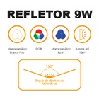 Led Para Piscina Refletor 9w Rgb Lxp 12v