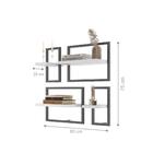 Lego Com 4 Prateleiras Industrial Branco