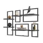 Lego Com 6 Prateleiras Bruxelas Preto Onix