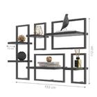 Lego Com 6 Prateleiras Bruxelas Preto Onix