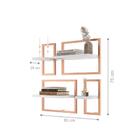 Legos 4 Prateleiras Estruture Branco Cobre