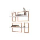 Legos 4 Prateleiras Estruture Branco Cobre