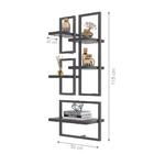 Legos 5 Prateleiras Estruture Preto Onix