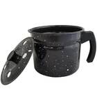 Leiteira Caneca Esmaltada Jarra Para Leite Granitada 1,6l