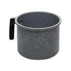 Leiteira De Indução Em Alumínio Com Revestimento Cinza 14cm