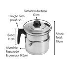 Leiteira Térmica Com Apito Continental (1 5 Litros)