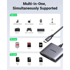 Leitor Cartão Sd Micro Sd Com Usb 2.0 Ugreen Pra Usb C Cinza