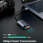 Leitor De Cartão Sd E Micro Sd Ugreen Interface Usb A Cinza