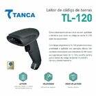 Leitor De Codigo De Barras Ccd Preto Tl120 Tanca