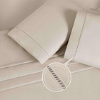 Lençol 4 Pçs 600 Fios Ponto Palito Quarto King Palha Casen