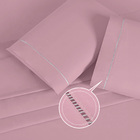 Lençol 600 Fios Micro Percal Frescor No Verão Rosê Ponto Pali