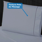 Lençol Airbnb 4 Pçs 400 Fios Casen Ponto Palito King Cinza