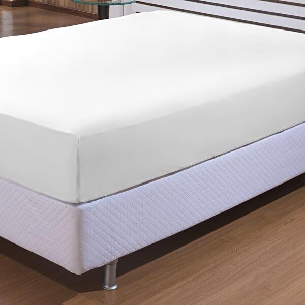 Lençol Avulso 100% Algodão 200 Fios Queen Affetto Branco Têxt