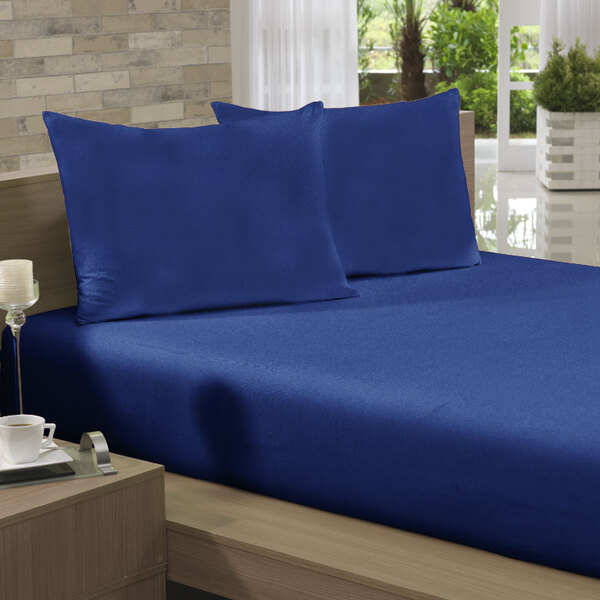 Lençol Avulso Casal Especial Azul Marinho Soft