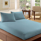 Lençol Avulso Casal Microfibra Com Elástico Camesa Azul Un