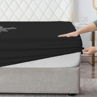 Lençol Avulso Com Elástico Casal Queen Preto Casen