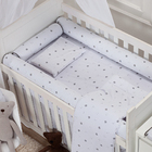 Lençol Avulso Com Elástico Para Mini Berço 200 Fios 100% Algo