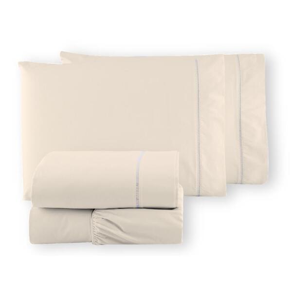 Lençol Avulso Elástico 100% Algodão Casal Pérola