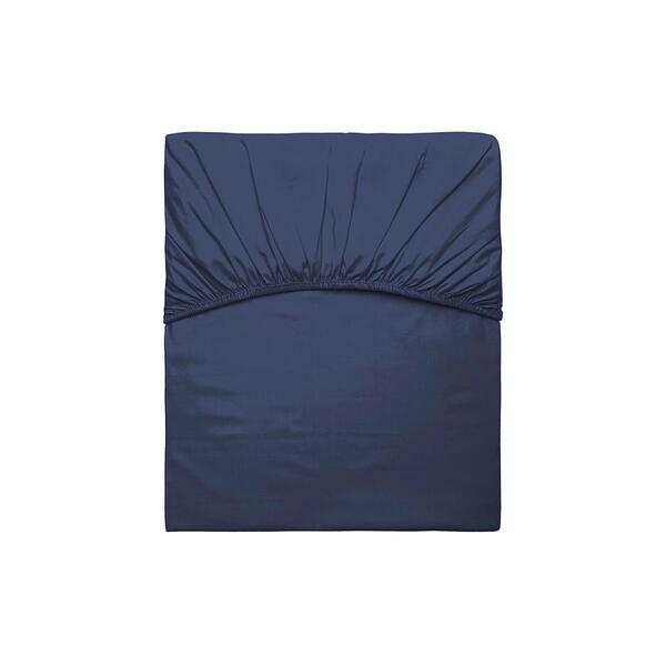 Lençol Avulso Kacyumara Tinto Satineé 300 Fios King Marinho