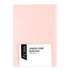 Lençol Avulso King Algodão 200 Fios Com Elástico Rosa - A\casa