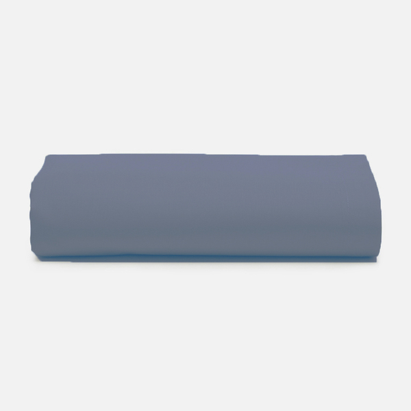 Lençol Avulso - King Size - Prata - C/ Elástico - Azul - 100%