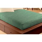 Lençol Avulso Microfibra Com Elástico Queen Listras Camesa