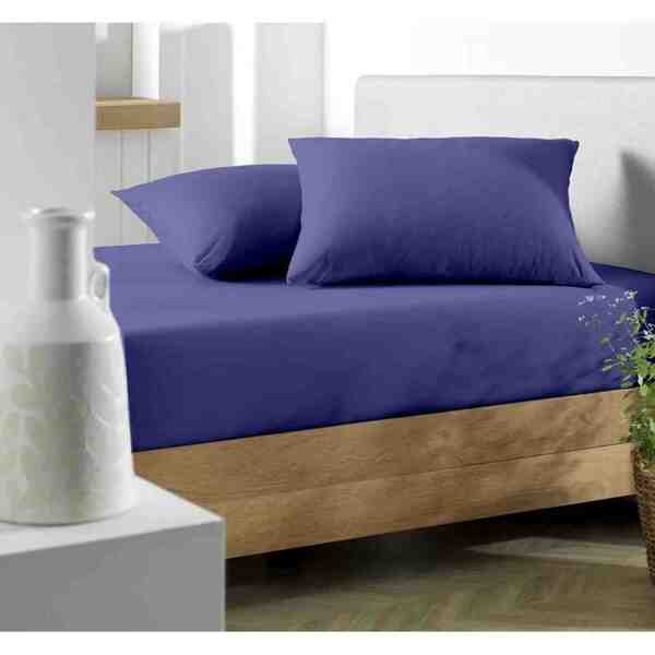 Lençol Avulso Queen Especial Azul Marinho Soft