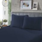 Lençol Avulso - Queen Size - Malha - 100% Algodão - Marinho -