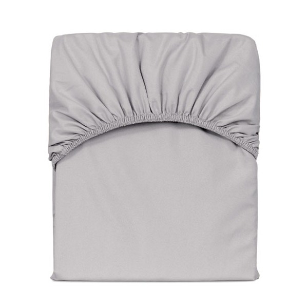 Lençol Avulso Queen Slim Com Elástico Percal 200 Fios - Cinza