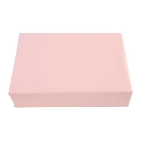 Lençol Avulso Solteiro Algodão 200 Fios Com Elástico Rosa - A