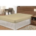 Lençol Basic Queen Com Elástico Marfim