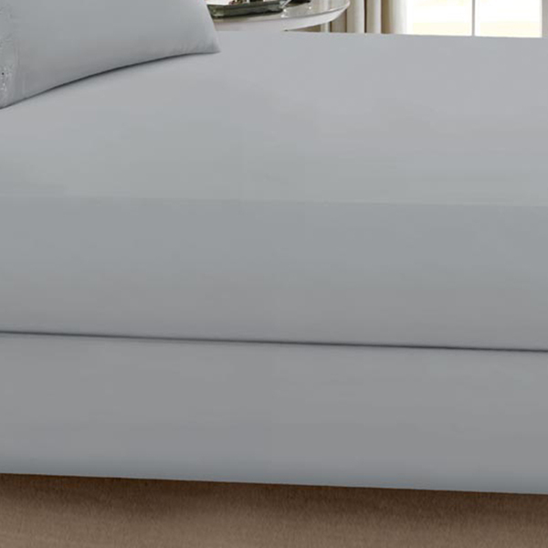 Lençol Buettner King Microfibra C- Elástico Sonata Liso Cinza