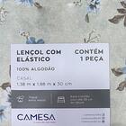 Lencol C/ Elastico Estampado Super Cotton Casal Camesa - Clari