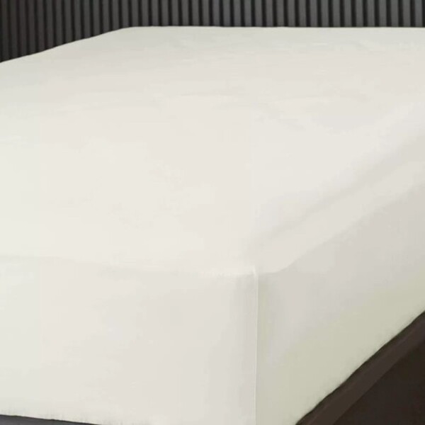 Lençol C/ Elástico Percal 300 Nobless King  Appel - Branco