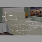 Lençol Casal 4 Peças Bege 400 Fios Toque Macio Ponto Palito C