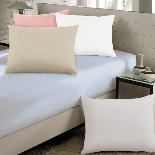 Lençol Casal Com Elástico Teka Diamante Rosa Claro 150 Fios