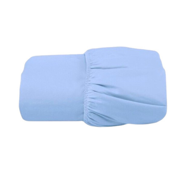 Lençol Casal Percal 180 Fios 1,38x1,88x0,35m Com Elastico  Az